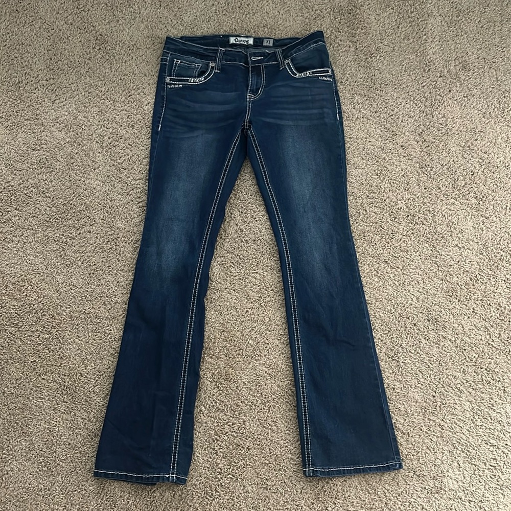 Charme low rise boot cut jeans size 31